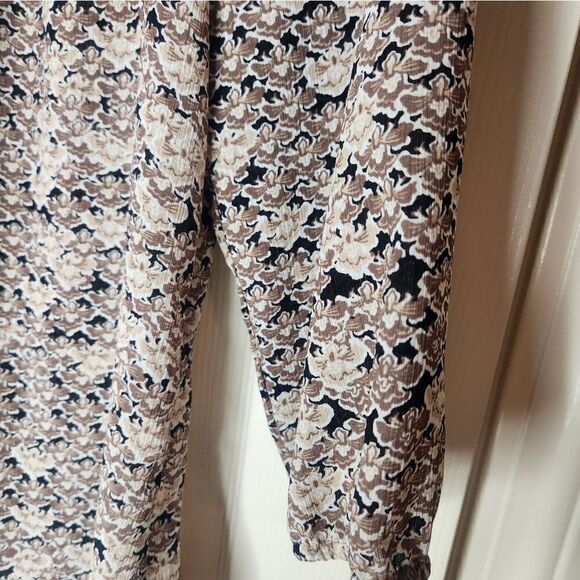 Croft@ Barrow L Mlticlr 3/4Sleeve SwarovskiNeck HalfButtonsFloralPrint WomenTop - Picture 6 of 7